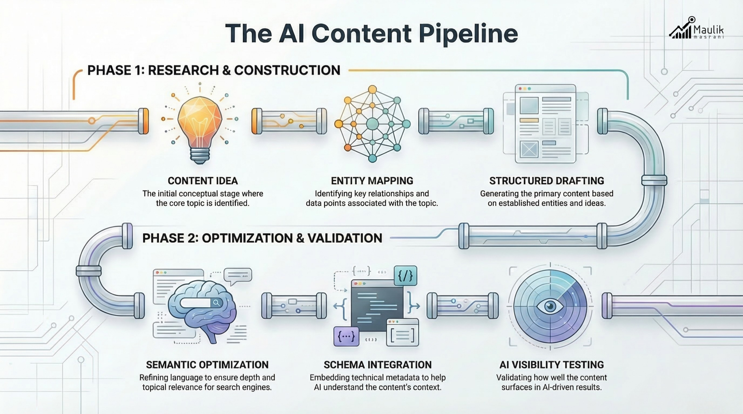 The AI Content Pipeline Infographic