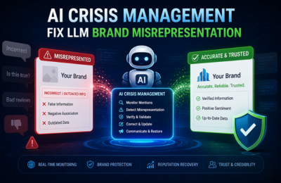 AI crisis management for LLM brand misrepresentation