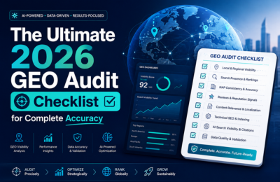 The Ultimate 2026 GEO Audit checklist for complete accuracy